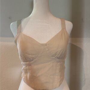 Kendall & Kylie Cream Crop Top